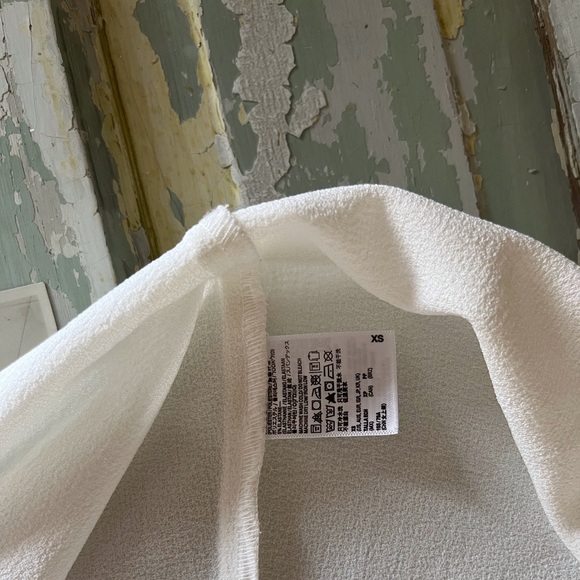 American Apparel Ivory Stretch Crepe Dress - Picture 5 of 8